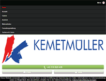 Tablet Screenshot of kemetmueller.at